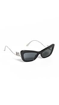 Dolce & Gabbana Women's 4467B Cat Eye Sunglasses, Black, One